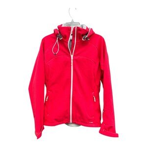 Salomon Climapro Women’s Softshell Women Pink/Coral Ski Jacket SZ M
